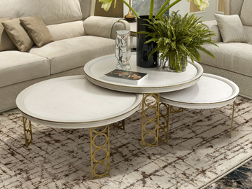 OLIVER - Round coffee table by A.R. Arredamenti - view 2